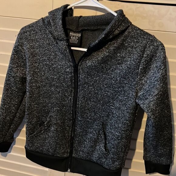 Quad seven boys hooded fleece jacket full zip size 6/7 - Picture 2 of 3